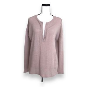 Urban Outfitters by Anthro‎ Thermal Knit Top Rose Gold-Extra Small